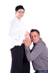 Glücksgefühle bei Papa werden