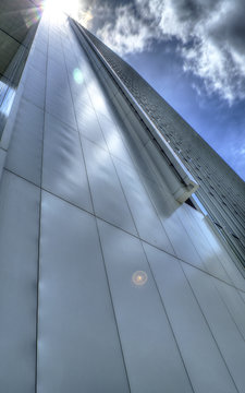 Sunlight from top of the building