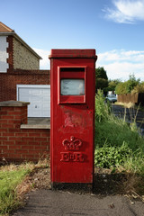 Red post box