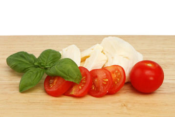 Basil tomato mozzarella