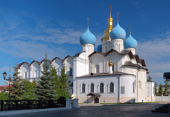 Fototapeta na wymiar Cathedral of the Annunciation in Kazan Kremlin, Russia