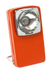Orange retro flashlight