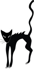 The evil black cat