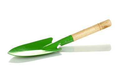 Gardening trowel isolated on white