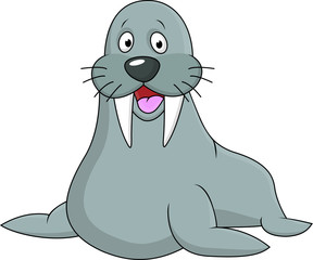 Naklejka premium seal cartoon