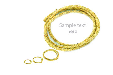 rope on  background,concept idea,isolation