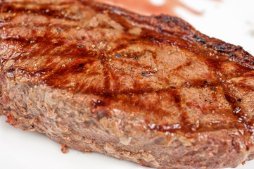 Juicy rib-eye beef steak