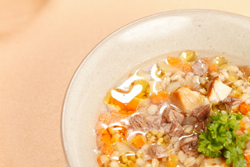 soup with meat