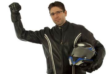 Naklejka premium Biker cheer