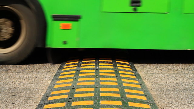 Rubber speed control humps