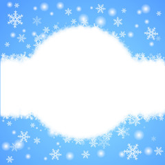 Abstract blue winter background. Vector