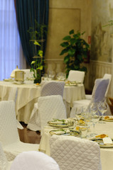 Wedding table setting