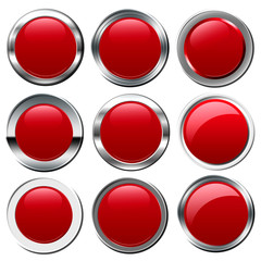 collection of red buttons