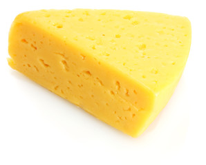 tasty cheese isolated on white