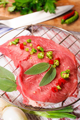 Raw beef steak- Bistecca di Manzo