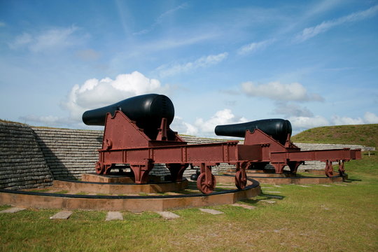 Cannoni a Fort Moultrie in South Carolina