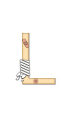 Alphabet Set Boo Boo L