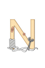 Alphabet Set Boo Boo N