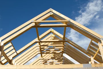 Foto auf Leinwand Roof trusses. © richsouthwales