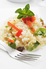 Risotto with vegetable