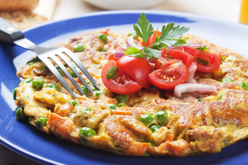Frittata with vegetables