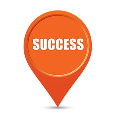 Success map pin