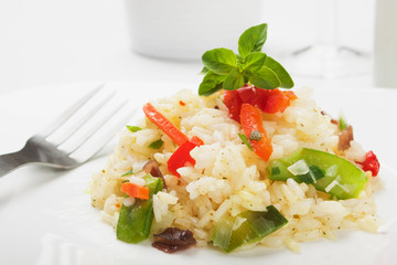 Risotto with vegetable