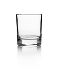 Empty glass for whiskey