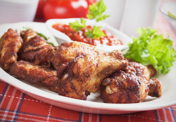 Grilled chicken wings