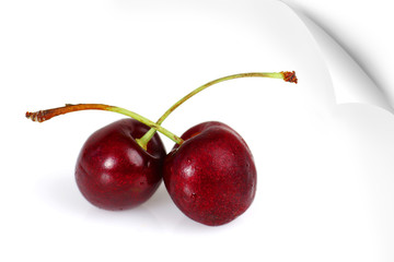 Poster of two sweet cherries