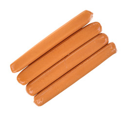 Pork and chicken hot dogs