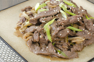 Bulgogi - Korean marinated BBQ beef