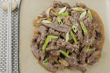 Bulgogi - Korean marinated BBQ beef