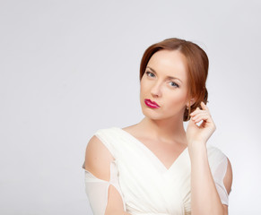 Girl portrait in studio