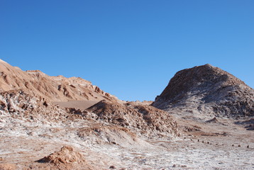 Salt flats of Atacama Desert