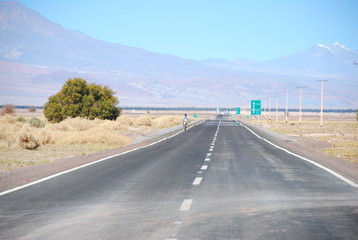 Road in Atacama Desert