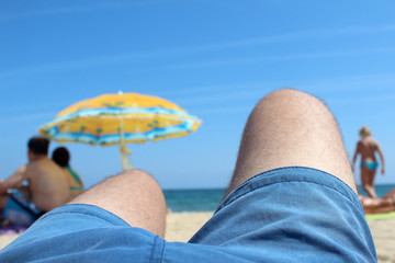 at the beach