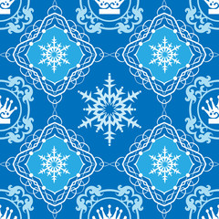 Christmas Wallpaper Seamless. Pattern. Vector