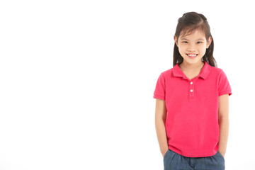 Fototapeta premium Studio Shot Of Chinese Girl