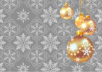 Fototapeta na wymiar Christmas decorations on a gray background