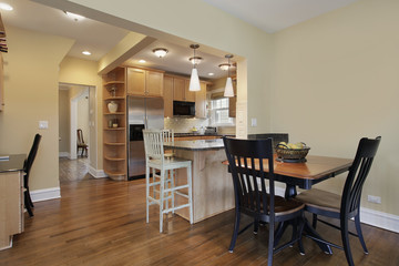 Kitchen with eating area