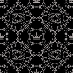 Seamless Vintage. Wallpaper Pattern. Vector