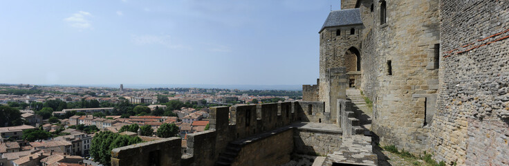La citadella di Carcassonne patrimonio mondiale dell'UNESCO