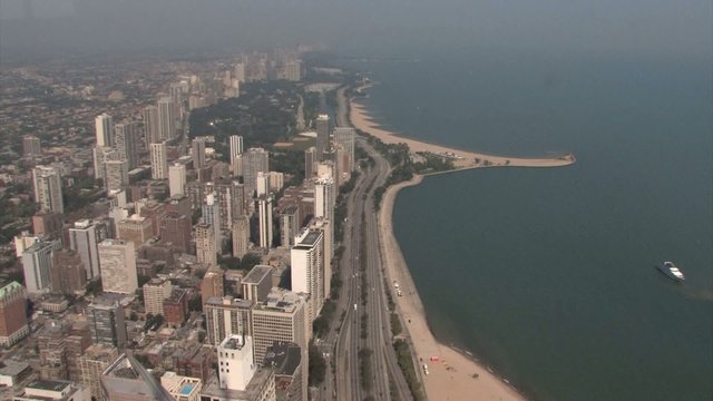 Chicago Lakeshore Drive Aerial