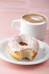 Donut and coffee