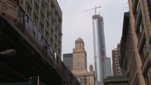 Elevated Train in Chicago 