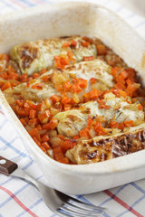 Stuffed cabbage with vegetables