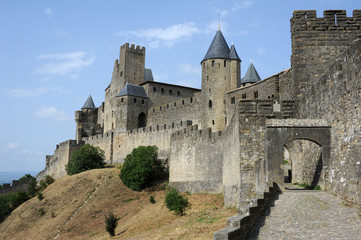Fototapeta na wymiar Twierdza Carcassonne Światowego Dziedzictwa UNESCO