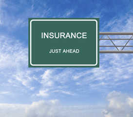Road sign to insurance