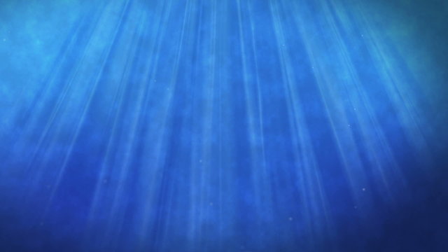 Underwater animation with light rays